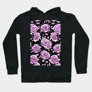 rose pattern Hoodie